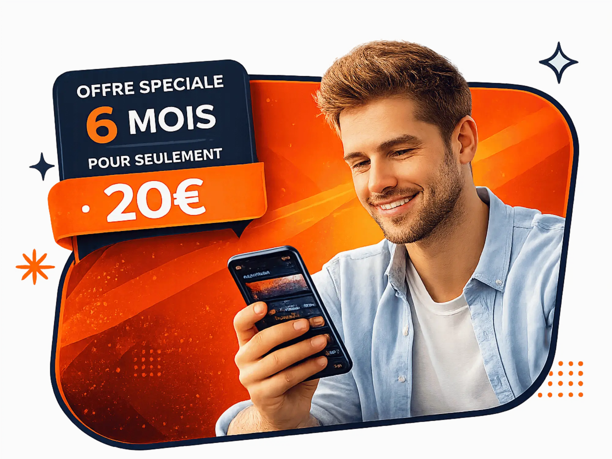 Offre IPTV Premium 6 mois avec accès mobile